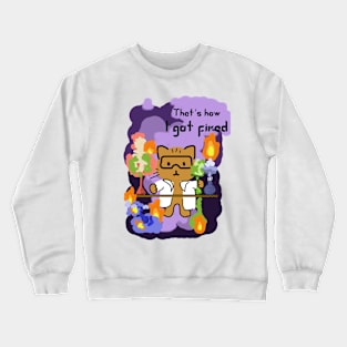 CAT AT CHEMISTRY LAB Crewneck Sweatshirt